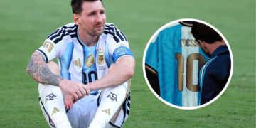 La última camiseta de Messi con Argentina tendrá el 10 dorado y el Sol de Mayo 3 La última camiseta de Messi con Argentina tendrá el 10 dorado y el Sol de Mayo
