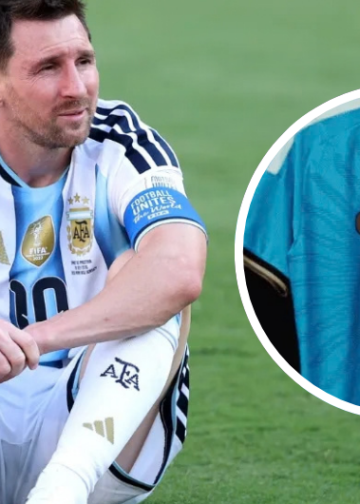 MercadoNegro 43 La última camiseta de Messi con Argentina tendrá el 10 dorado y el Sol de Mayo