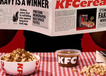 KFC lanza KFCereal, un cereal salado con sabor a pollo frito