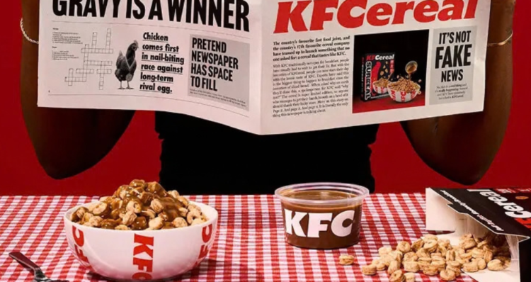 KFC lanza KFCereal, un cereal salado con sabor a pollo frito 1 KFC lanza KFCereal, un cereal salado con sabor a pollo frito