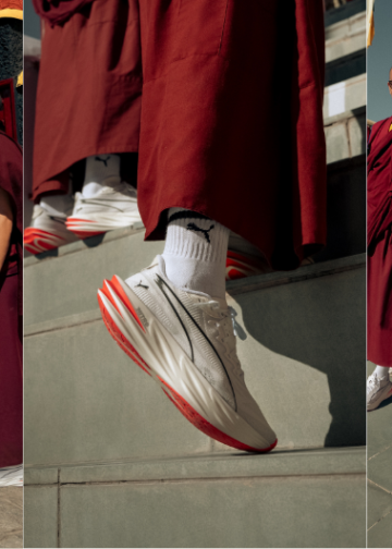MercadoNegro 34 PUMA viste a 40 monjes budistas con sus zapatillas para la Maratón de Ladakh