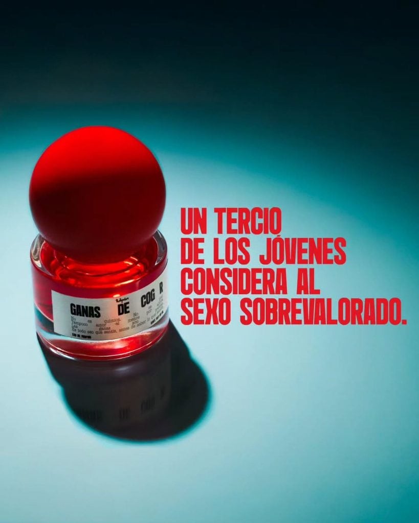 "Ganas de Cog*r", el perfume con el que Tulipán busca hablar sobre la caída del deseo sexual 2 Diseno sin titulo 30