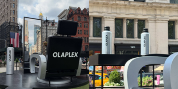 Olaplex toma las calles de Nueva York con una silla de peluquería gigante 2 Olaplex