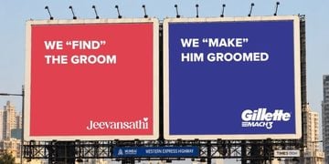 Jeevansathi y Gillette convierten dos vallas publicitarias en una sola historia de amor 2 PORTADA MN 2026 09 24T150701.831