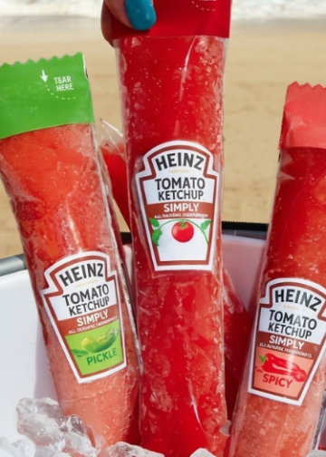 MercadoNegro 23 Heinz imagina chups de cátsup, pepinillo y picante