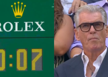 El agente 007 aparece en el minuto 007 durante la final del US Open
