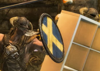 IKEA entra a Skyrim con una estantería Kallax que se convierte en compañera de aventuras