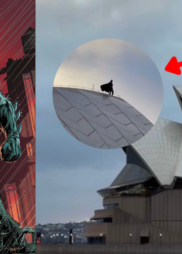 MercadoNegro 24 Batman apareció sobre la Ópera de Sídney por el Batman Day