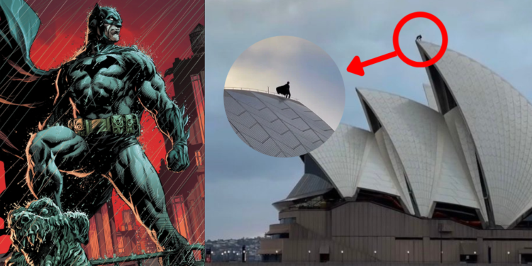 Batman apareció sobre la Ópera de Sídney por el Batman Day