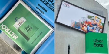 Tesco entra a Uber Eats y una bolsa gigante lo hace literal 2 Tesco entra a Uber Eats y una bolsa gigante lo hace literal