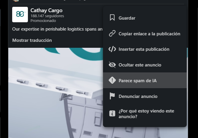 LinkedIn introduce un botón para reportar spam generado con IA 2 image 51