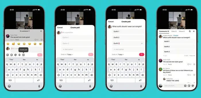 TikTok ahora permite comentar con audios, encuestas, carruseles y fotos 3 TikTok ahora permite comentar con audios, encuestas, carruseles y fotos.