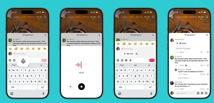 TikTok ahora permite comentar con audios, encuestas, carruseles y fotos 2 TikTok ahora permite comentar con audios, encuestas, carruseles y fotos.