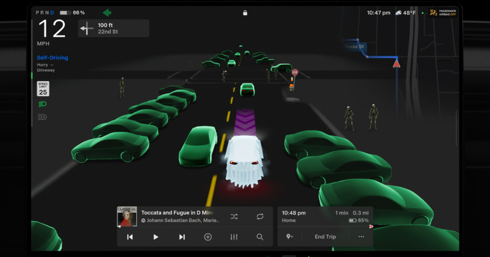Tesla celebra Halloween con autos que emiten sonidos de terror y luces intermitentes 5 Tesla permite interactuar con personas desde el celular