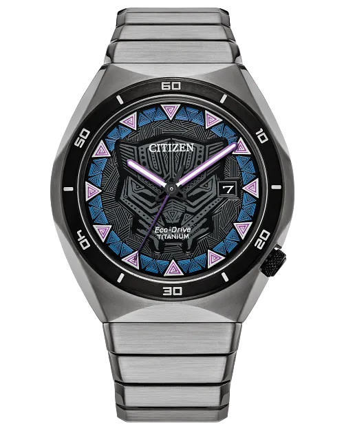 Citizen x Marvel: así lucen los relojes de Hulk, Black Panther, Capitán América y Doctor Doom 5 Black Panther image number 0