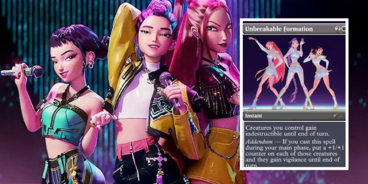 "KPop Demon Hunters" llega a Magic: The Gathering con cartas de HUNTR/X y los Saja Boys