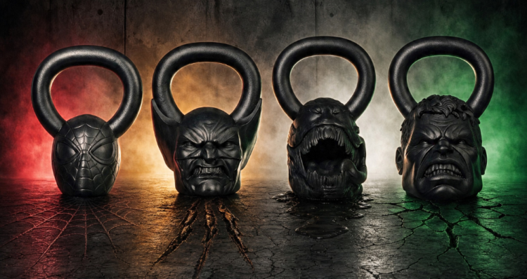 Marvel convierte a Spider-Man, Wolverine, Venom y Hulk en pesas para entrenar 1 Marvel convierte a Spider-Man, Wolverine, Venom y Hulk en pesas para entrenar