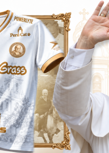 MercadoNegro 33 Juan Pablo II presenta una camiseta conmemorativa dedicada al papa León XIV