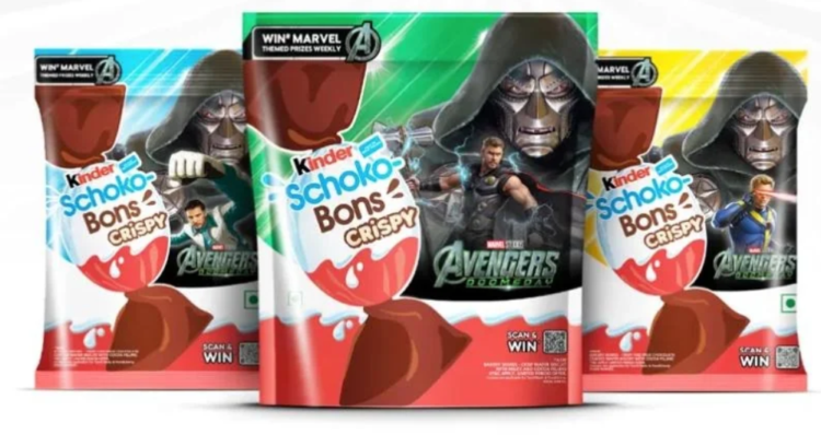 Kinder x "Avengers: Doomsday": así luce la edición especial de Schoko-Bons Crispy