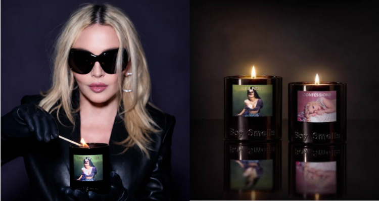 Madonna convierte "Like a Prayer" y "Confessions" en velas aromáticas 1 Madonna convierte "Like a Prayer" y "Confessions" en velas aromáticas