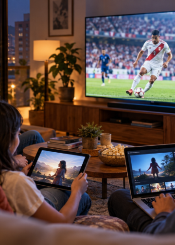 MercadoNegro 27 TV lineal y plataformas digitales alcanzan juntas al 95% de la audiencia en Perú, según Ibope