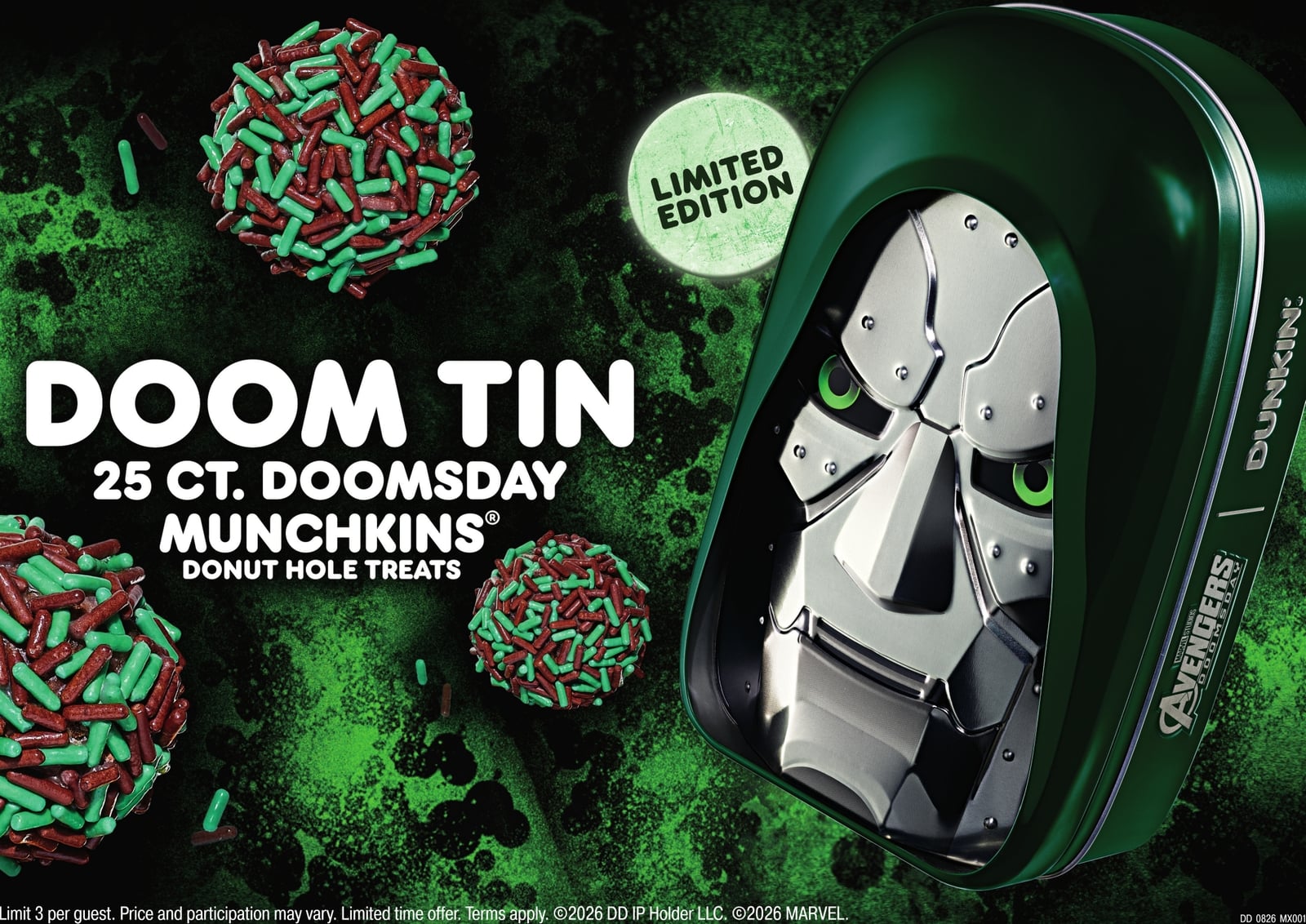 Final Doctor Doom 25-Count MUNCHKINS Tin
