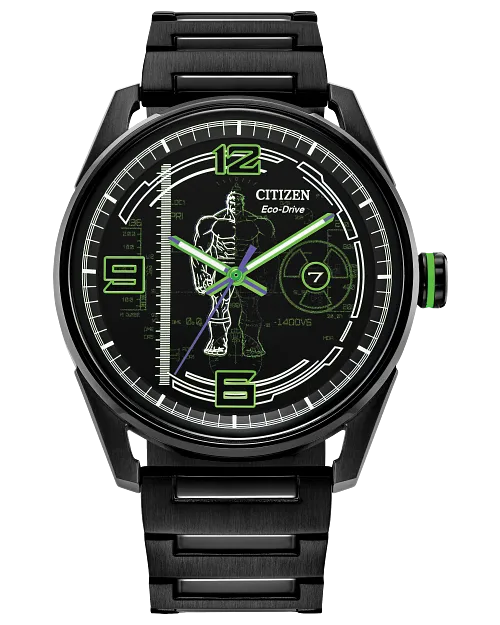 Citizen x Marvel: así lucen los relojes de Hulk, Black Panther, Capitán América y Doctor Doom 2 Hulk, Green Goliath image number 0