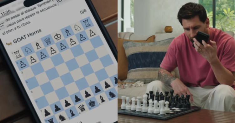 Messi protagoniza un spot de ChatGPT que muestra cómo aprender ajedrez con IA 1 Messi aprende ajedrez con ChatGPT en nueva campaña