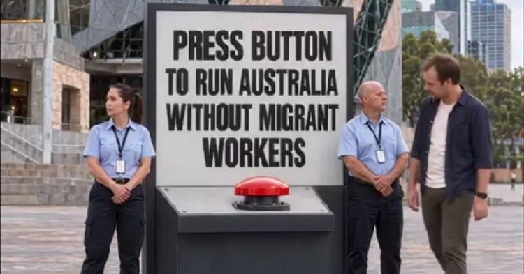 ¿Cómo se vería Australia sin trabajadores migrantes? Esta campaña muestra ese escenario 1 PORTADA MN 2026 10 16T172645.444