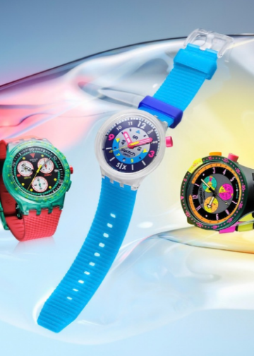 MercadoNegro 21 Swatch revive sus diseños de los años 80 y 90 con seis relojes de la colección NEON
