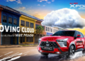 Mitsubishi coloca una nube artificial sobre su SUV para demostrar su conducción bajo la lluvia