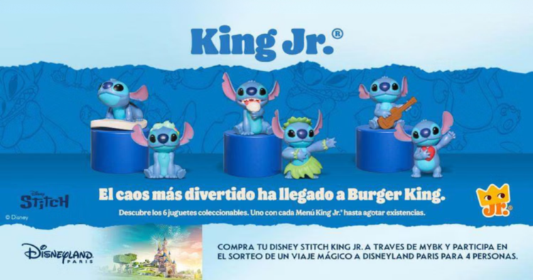 Stitch llega a Burger King con seis juguetes coleccionables desde 4,95 euros 1 Stitch llega a Burger King con seis juguetes coleccionables desde 4,95 euros