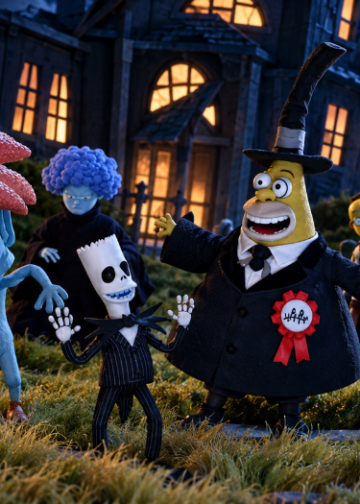 Los Simpson se transforman en personajes de El extraño mundo de Jack para Halloween