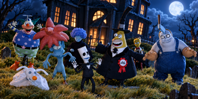Los Simpson se transforman en personajes de El extraño mundo de Jack para Halloween