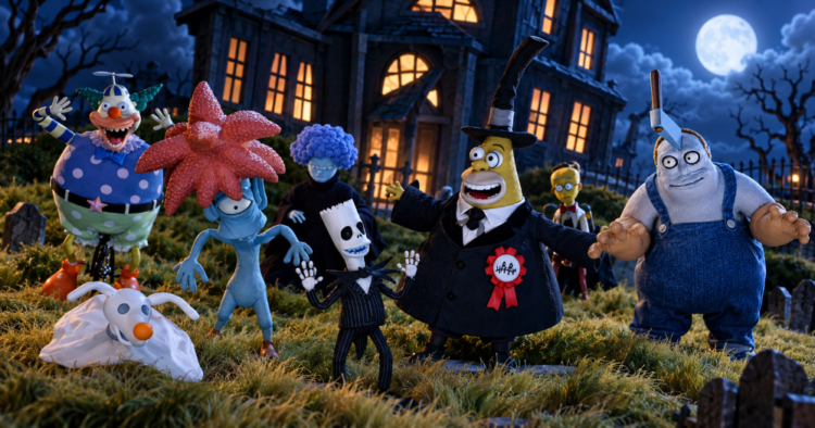 Los Simpson se transforman en personajes de El extraño mundo de Jack para Halloween