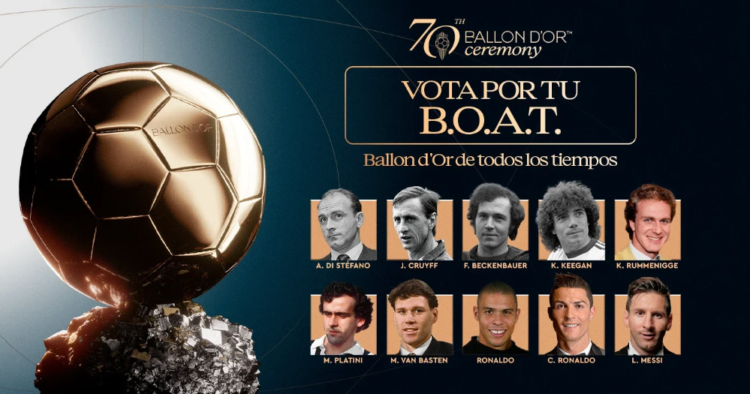 Balón de Oro cobra un euro por voto para elegir a su ganador histórico y deja fuera a Maradona 1 Balón de Oro cobra un euro por voto para elegir a su ganador histórico y deja fuera a Maradona