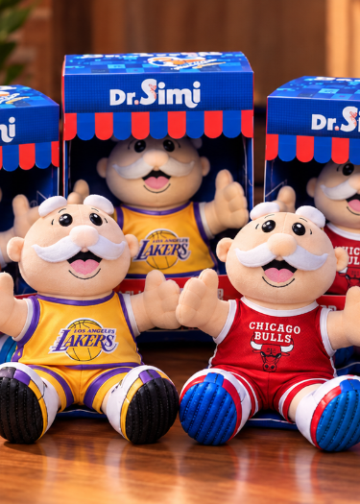 MercadoNegro 23 Dr. Simi y la NBA lanzan peluches con uniformes de los Lakers, Bulls y otros equipos