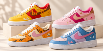 Winnie the Pooh y sus amigos inspiran una colección de zapatillas pintadas a mano