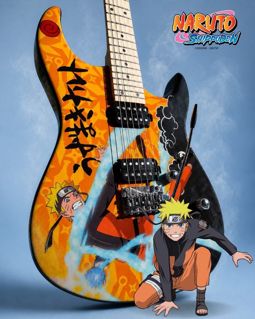 Vader Guitars lanza una guitarra eléctrica de Naruto Shippuden con solo 100 unidades 2 SaveClip.App 775244018 18104317718138683 359271556242892545 n