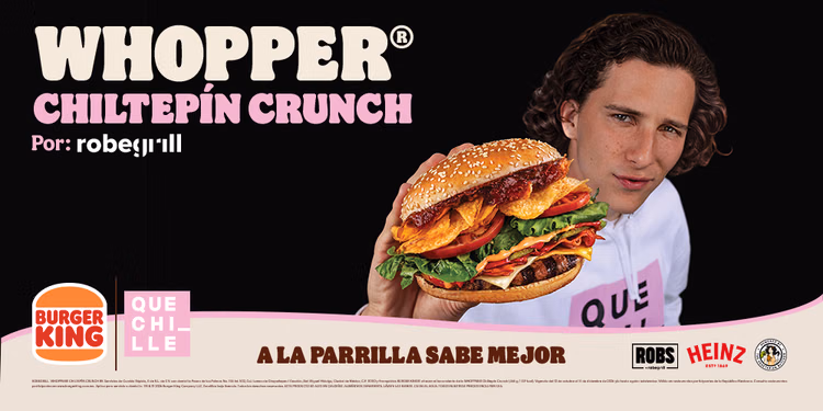Burger King y RobeGrill lanzan una Whopper con chiltepín y papas crujientes en México 4 Burger King presenta la campaña «Reyes de la Parrilla»