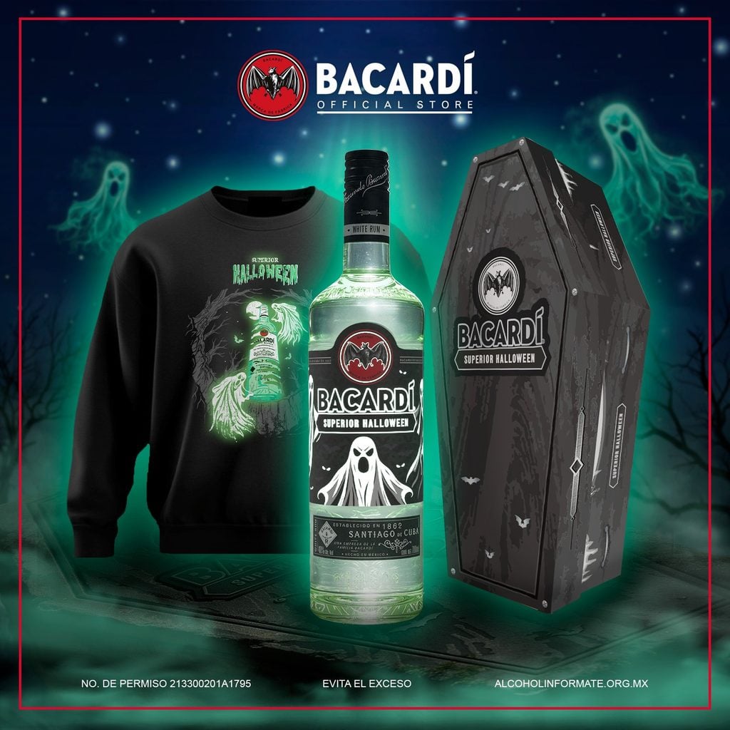 Bacardí lanza ron que brilla en la oscuridad inspirado en Halloween 2026 2 Bacardí lanza ron que brilla en la oscuridad inspirado en Halloween 2026.
