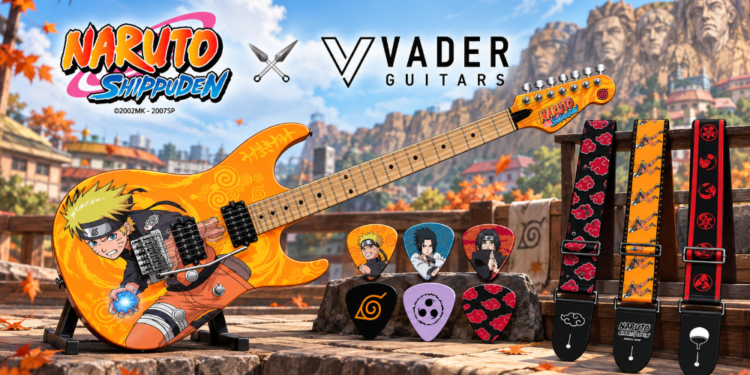 Vader Guitars lanza una guitarra eléctrica de Naruto Shippuden con solo 100 unidades