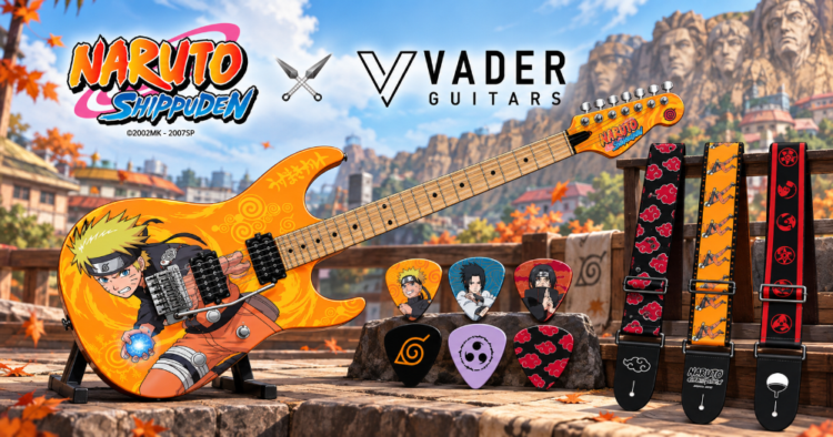 Vader Guitars lanza una guitarra eléctrica de Naruto Shippuden con solo 100 unidades 1 Vader Guitars lanza una guitarra eléctrica de Naruto Shippuden con solo 100 unidades