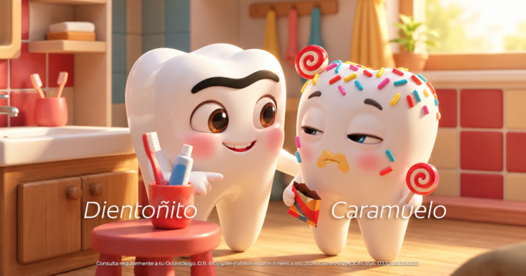 Colgate se suma a la tendencia de los frutidramas con una campaña protagonizada por dientes animados