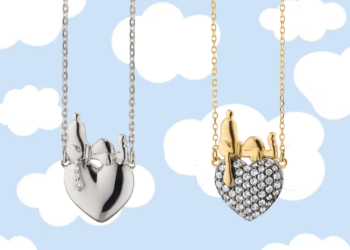 Snoopy Heart Necklace: el nuevo collar de lujo de Peanuts y Monica Rich Kosann