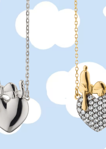 MercadoNegro 27 Snoopy Heart Necklace: el nuevo collar de lujo de Peanuts y Monica Rich Kosann
