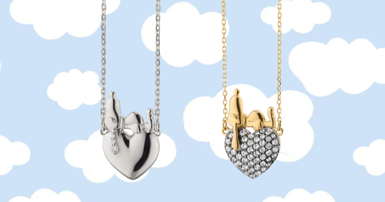 Snoopy Heart Necklace: el nuevo collar de lujo de Peanuts y Monica Rich Kosann 1 Snoopy Heart Necklace: el nuevo collar de lujo de Peanuts y Monica Rich Kosann