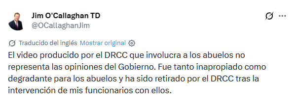 ONG de Irlanda retira campaña que desaconseja a los abuelos abrazar sus nietos sin consentimiento 3 ONG de Irlanda retira campaña que desaconseja a los abuelos abrazar sus nietos sin consentimiento.
