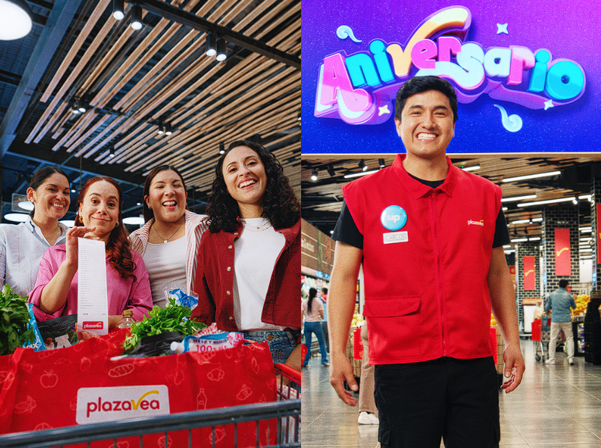 De “Gozando la papeleta” a “Gozando la boleta”: la idea detrás del aniversario de plazaVea 3 plazaVea