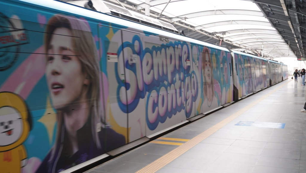 Jimin de BTS llega a la Línea 1: fans decoran un tren por su cumpleaños 2 image 72